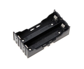 KOSZYK NA 2 AKUMULATORY 18650 DO PCB Z BLASZKAMI (07661) (KOSZ-07661)
