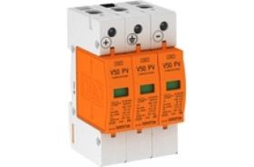 Ogranicznik przepięć PV ze zdalną sygnalizacją 600V DC B+C Typ 1+2 3P 12,5kA 2,6kV V50-B+C Typ 1+2 3PHFS600 5093625