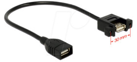 85105 Cable USB 2.0 A &gt; USB 2.0 A mount 0,25 m