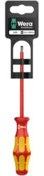 VDE screwdriver, 2.5 mm, slotted, BL 80 mm, L 161 mm, 05100000001