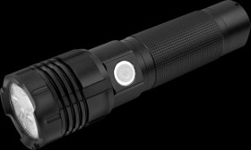 1600-0445 Pro 3000R LED torch, 3200 lm, black, battery-powered