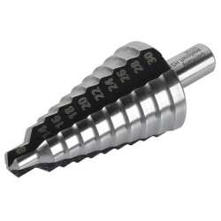 Wolfcraft 2516000 Step Drill &#xF8; 8/14/16/18/20/22/24/26/28/30mm 10mm Shank