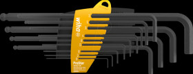 24189 Wrench key set in ProStar holder, hexagonal ball head, 14 pieces