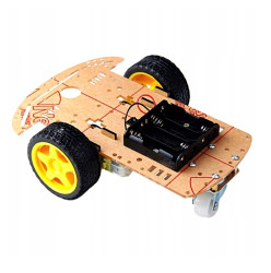 2WD 210mm Car Chassis Robot Platform + 2 Wheels + 2 Motors Set Arduino