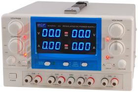 Zasilacz laboratoryjny QP303E 2x30V/3A + 6.5V/3A , 15V/3A praca ciągła