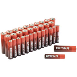 VOLTCRAFT Battery set AA AAA 34 Incl. case