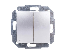 CARLA Łącznik podwójny schodowy srebrny 1718-16