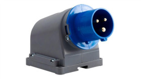 Wtyk Przemysłowy Stały Odbiornikowy 16A 3P Ip44 /Fe/