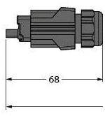 Turck 6935643 Złącze konfekcjonowane czujnika/aktuatora AIDA-GP-AIDA-GP-52-0.3M, 1 szt.