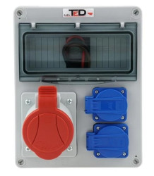 Rozdzielnica budowlana Jurata 32A/5P + 2Gs 230V 01.108