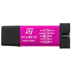 Programator ST-Link V2 do STM32 i STM8 różowy