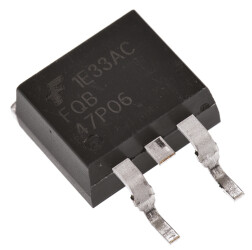 MOSFET Typ P-kanałowy 47 A TO-263 60 V Rozszerzenie 3-pinowy Powierzchnia 3.75 W onsemi 26 mΩ FQB47P06TM-AM002