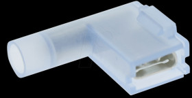 F6141638 Flag female disconnects 6,3x0,8 blue