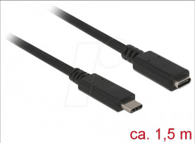 85534 Delock Extension cable USB 3.0 Type-C male &gt; female 1.5 m