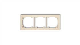 Deco Ramka Potrójna Beżowy 1Dr-3