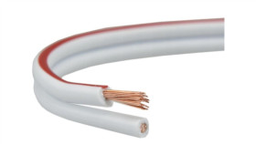 Przewód Głośnikowy Smyp 2X0,35 Biały Cu Miedź Elektrokabel 100M