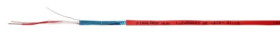 Kabel telefoniczny, 100m, 1-parowy, ekranowany, Czerwony 180 V AC, RS PRO, Odporność na ogień 2
