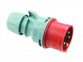 Wtyczka siłowa przenośna 32A 3P+N 4p 400V, PCE