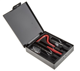 Zestaw do naprawiania gwintów RS PRO Wiertło HSS 4,1mm, trzpień montażowy; gwintownik HSS STI M4 x 0,7; łamacz do