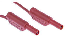 Przewód pomiarowy RS VSFK 8700 / 2.5 / 50 / RT, 32A, 1kV, kolor: Czerwony, dł. 500mm, Schutzinger