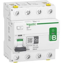 RCCB, Typ B-SI, 4-biegunowy, 80A, 300mA, Schneider Electric, iID Acti9 400V ac