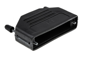 Osłona tylna D-Sub 50 -pinowe Termoplastyczny Proste Amphenol Communications Solutions D