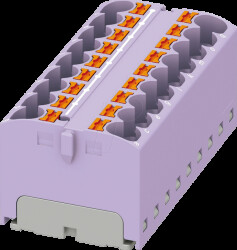 3273850 PTFIX distributor block, 18x4, violet