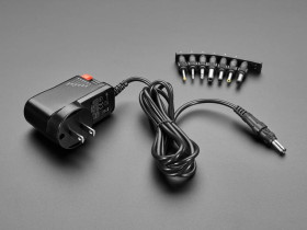 Adafruit Compact Switching Power Supply - Selectable Output 3-12VDC