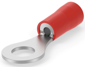 Insulated ring cable lug, 0.3-1.31 mm², AWG 22 to 16, 5 mm, M5, red, 151730