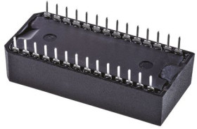 SRAM 64kbit montaż Otwór przezierny 28 -pinowy 8k x 8 bitów PCDIP 1MHz, Od 4,75 V do 5,5 V