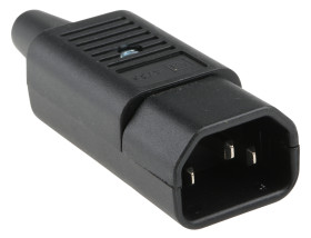 Złącze IEC IEC E Montaż na kablu Męski 10A Proste liczba bezp None Śruba Schurter