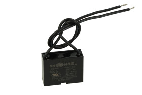 Kondensator; silnikowy (rozruchowy); CBB61; 0,5uF; 450V AC; 13,5x24x37mm; z przewodami; Shenge; RoHS