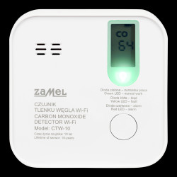 Czujnik tlenku węgla CTW-10 bateryjny GARDI TUYA