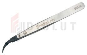 Pinceta antystatyczna ESD SL-7A odgięta SolderLab