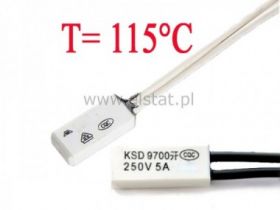Termostat bimetaliczny NO 115C 5A/250V KSD9700