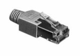 Złącze RJ45 Męski Złącze RJ45 Montaż na kablu Hirose, 90° 1-żyłowe