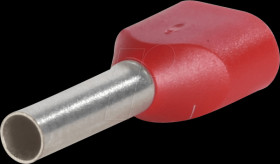 100-pack 1.0mm² twin ferrules