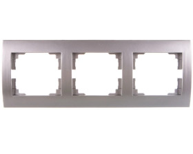 LOGI Ramka potrójna pozioma Srebrny 021480043 25237
