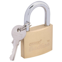 Draper Redline 68022 40mm Brass Cylinder Padlock