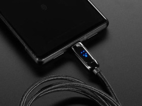 Adafruit USB C to USB C Cable w/ 100W Watt Display - 1 meter Black Woven