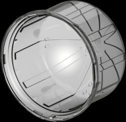 Dome top, Ø 80 mm, gray for LUMAWISE Endurance S series, 2-2328823-3