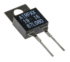 Termostaty +130°C typ Bimetaliczny Rozwierne +80°C Sensata Airpax 1A