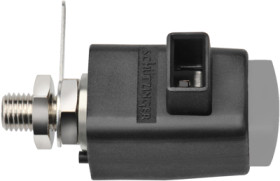 Quick pressure clamp, gray, 300 V, 16 A, solder connection/cable lug, nickel-plated, SDK 801 / GR