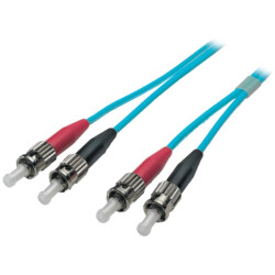Duplex-jumper, ST to ST, 3 m, OM3, multimode 50/125 µm, O7013.3