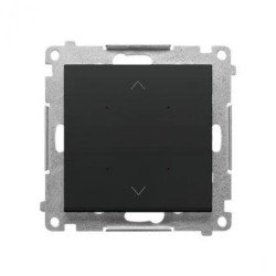 Simon 55 Lokalny sterownik roletowy (moduł), do sterowania pojedynczą roletą Czarny mat TEZ1L.01/149