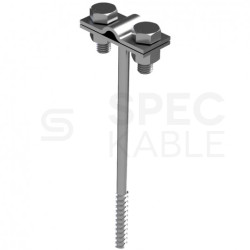 Uchwyt z kołkiem rozporowym (2xM8) 160mm OCG ocynk galwaniczny KM GROM