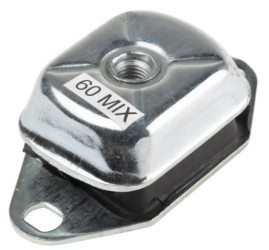 Mocowanie antywibracyjne, M12, Ø 114mm, 100, materiał: Guma naturalna 60 ShA NR, RS PRO