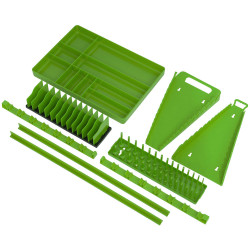 Sealey TSK01HV Tool Storage Organizer Set 9pc - Hi-Vis Green