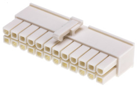 Obudowa złącza 24-pinowe 2-rzędowe raster: 4.2mm Molex Żeński Montaż na kablu Mini-Fit Jr Mini-Fit Jr., Gniazdo