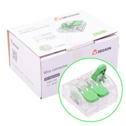 3 Way Spring Lever Terminal Block Connector 32A 450V - Box of 50